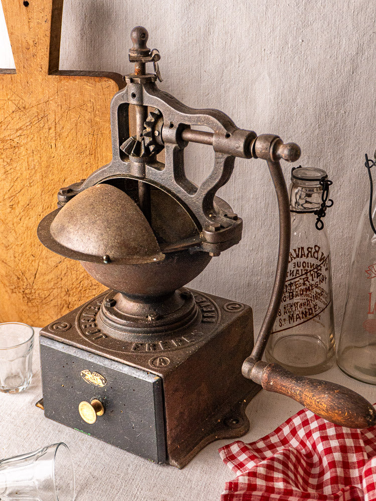 Peugeot Frères Coffee Grinder | French Cast Iron Mill | Circa 1900