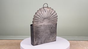 Provençal Wall Mounted Utensil Holder in Aged Steel
