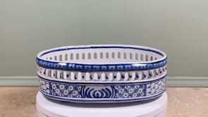 Antique French Faience Jardinière | Malicorne | Pouplard Béatrix PBx Late 19th Century