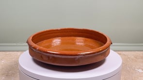 Antique French Tian | Provençal Glazed Terracotta Baking Dish | Early to Mid 20th Century