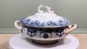 Antique French Covered Serving Dish | Badonviller Étoile | Circa 1900