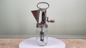 Antique French Mayonnaise Maker | Cast Iron Crank | Circa 1900