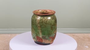 Antique French Confit Pot | Green Glaze | 19th Century