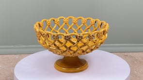 Provence Yellow Pichon Uzès Woven Ceramic Bowl