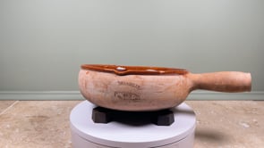 Vintage French Vallauris Poêlon | Ste Commerciale Terracotta Cooking Pan