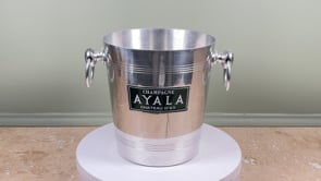 Ayala Champagne Bucket | Vintage French Argit Aluminum Cooler