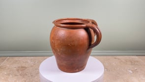 Antique French Two Handle Jug | Glazed Earthenware | Southern France, 19th C