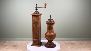 Antique Italian Pepper Mill and Salt Set | Stefano Ugolini Firenze | Wormwood