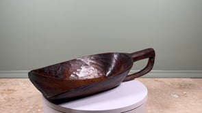 Antique French Wooden Grain Scoop | Hand Carved | 19th Century