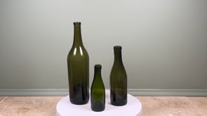 Antique French Hand Blown Wine Bottles | Set of Three | Mid 19th Century
