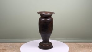 Antique French Trench Art Vase | WWI Shell Casing, 1917