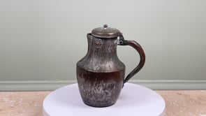 Antique French Copper Pitcher (Coquemar) | Allez Frères Paris | Hinged Lid Pitcher