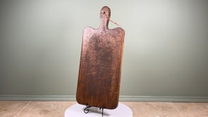 Antique French Cutting Board | Paddle Handle | Late 19th Century