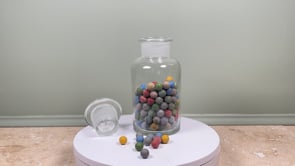Antique French Apothecary Jar | Clay Marble Collection | c. 1900