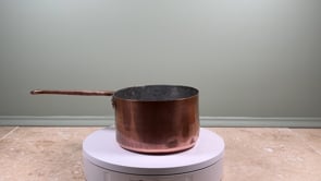 Antique French Copper Preserving Pot | Solid Copper Handle | 18th Century