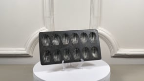 French Mini Madeleine Pan | Antique Tinned Steel Baking Mold
