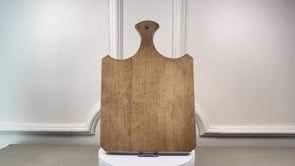 Antique French Cutting Board | Fan Handle Shape | Late 19th Century