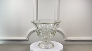Antique French Glass Coupe Médicis | Cristallin Compotier | Mid 19th Century