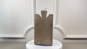 Antique French Cutting Board | Hand-Carved Oak | Late 19th Century