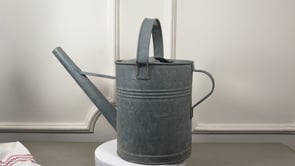 French Galvanized Zinc Arrosoir | Long-Spout Garden Watering Can