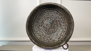 Antique French Copper Colander | Hand-Tinned Passoire | 19th Century