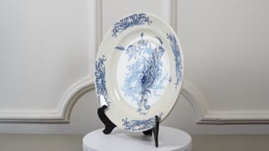 Clairefontaine Louis XV Serving Platters | Antique French Terre de Fer Pair