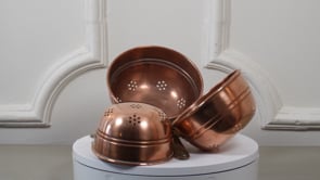 French Copper Passoires | Antique Nesting Colander Trio